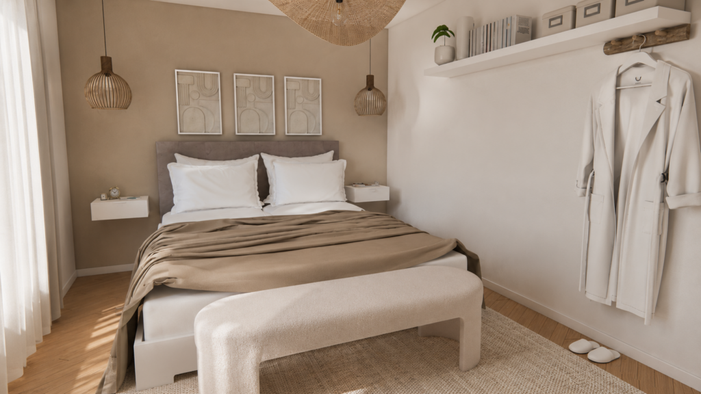 Projet d'aménagement intérieur transformant un garage en buanderie pratique avec dressing sur mesure et rangements optimisés à Toulouse.