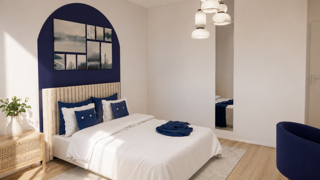 Aménagement d'une chambre d'adolescente sur le thème du Japon avec décoration épurée, rangements optimisés et ambiance zen conçu par une architecte d'intérieur à Toulouse.